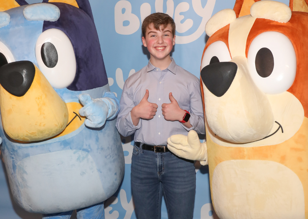 Iain Armitage attends the premiere of "Bluey's Big Play”.