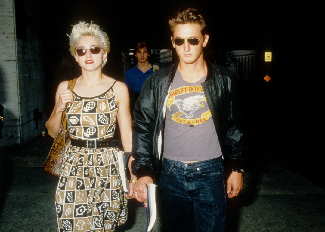 Madonna and Sean Penn leave rehearsals in New York City.