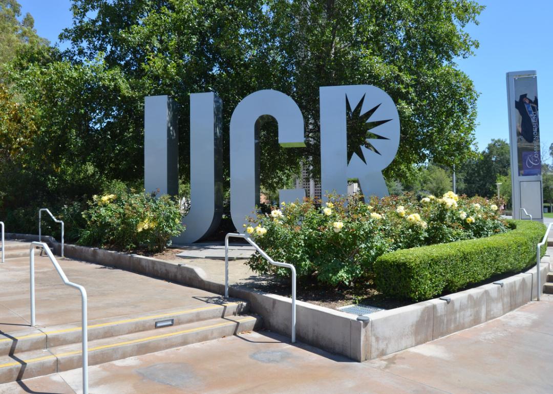 UCR sign in summer.