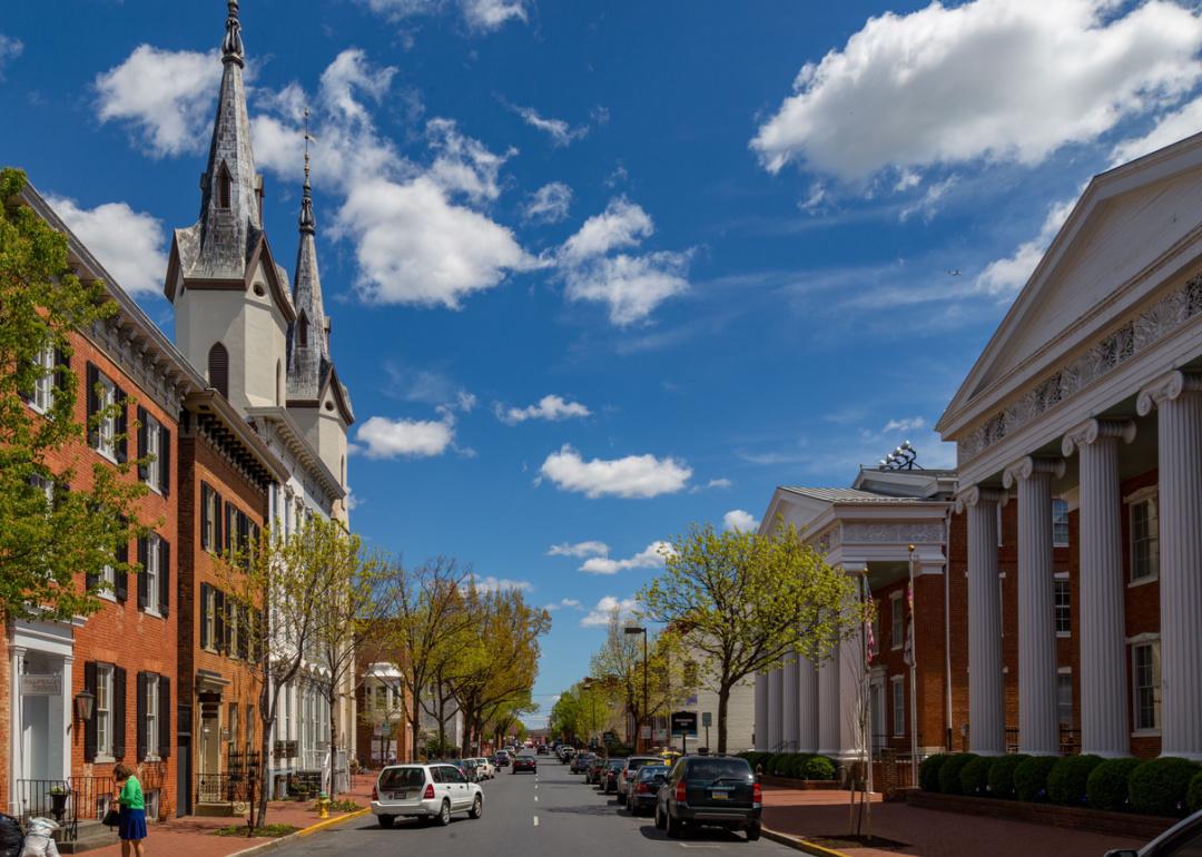 Street view in downtown Frederick.