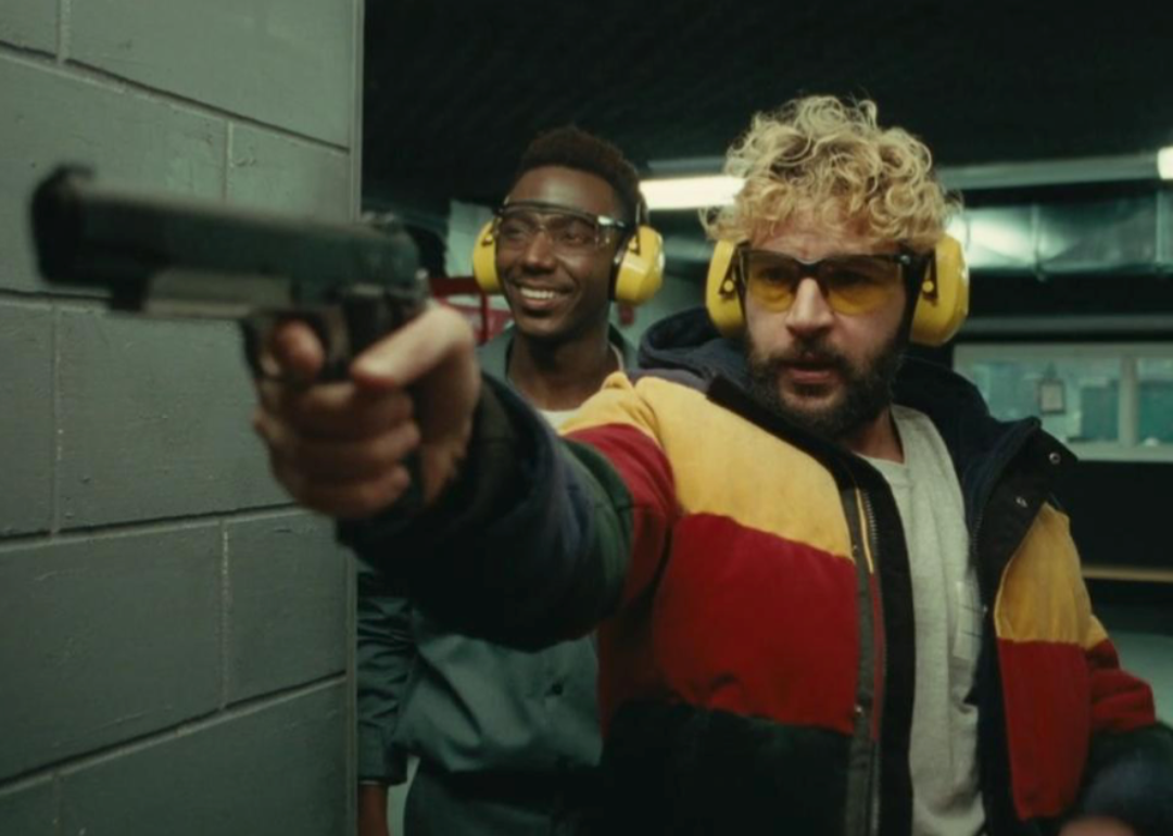 Christopher Abbott and Jerrod Carmichael in ‘On the Count of Three’.