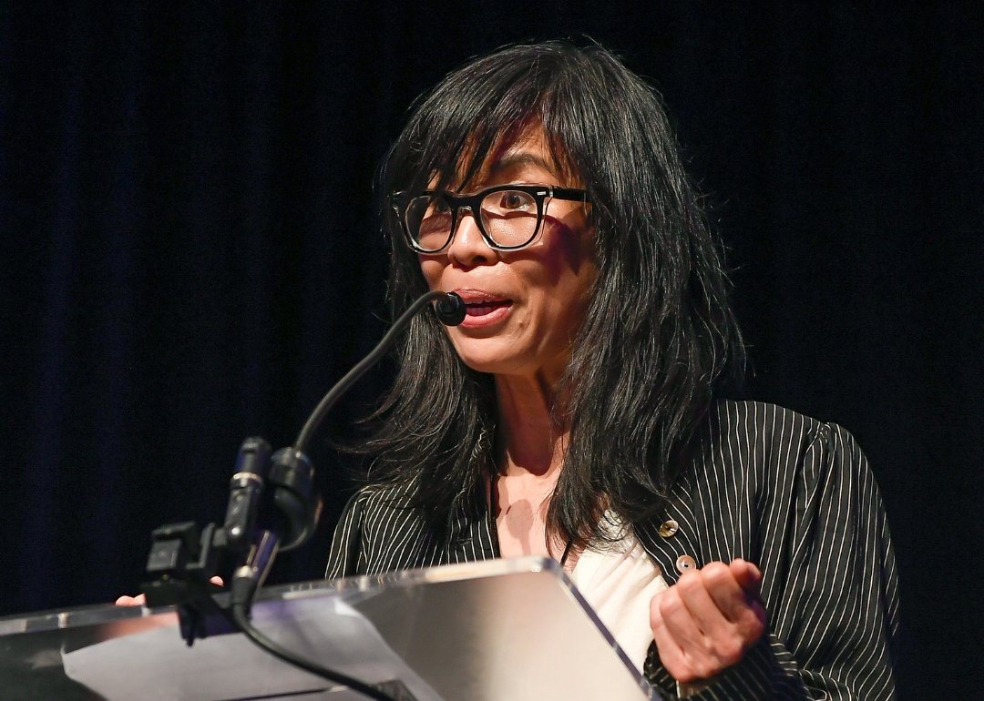 Alice Wu speaking at SFFILM awards.