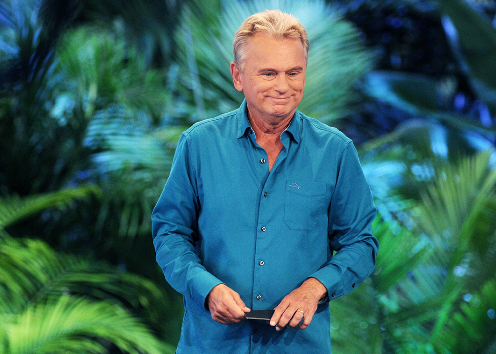 Pat Sajak attends a taping of the Wheel of Fortune