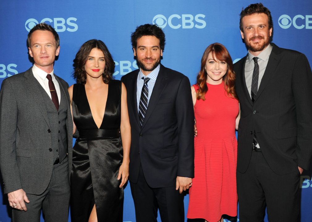 The cast members of ‘How I Met Your Mother’ pose at a CBS event.