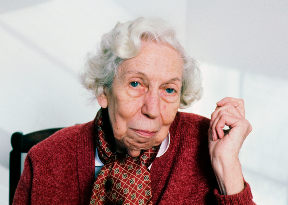 Eudora Welty poses for portrait