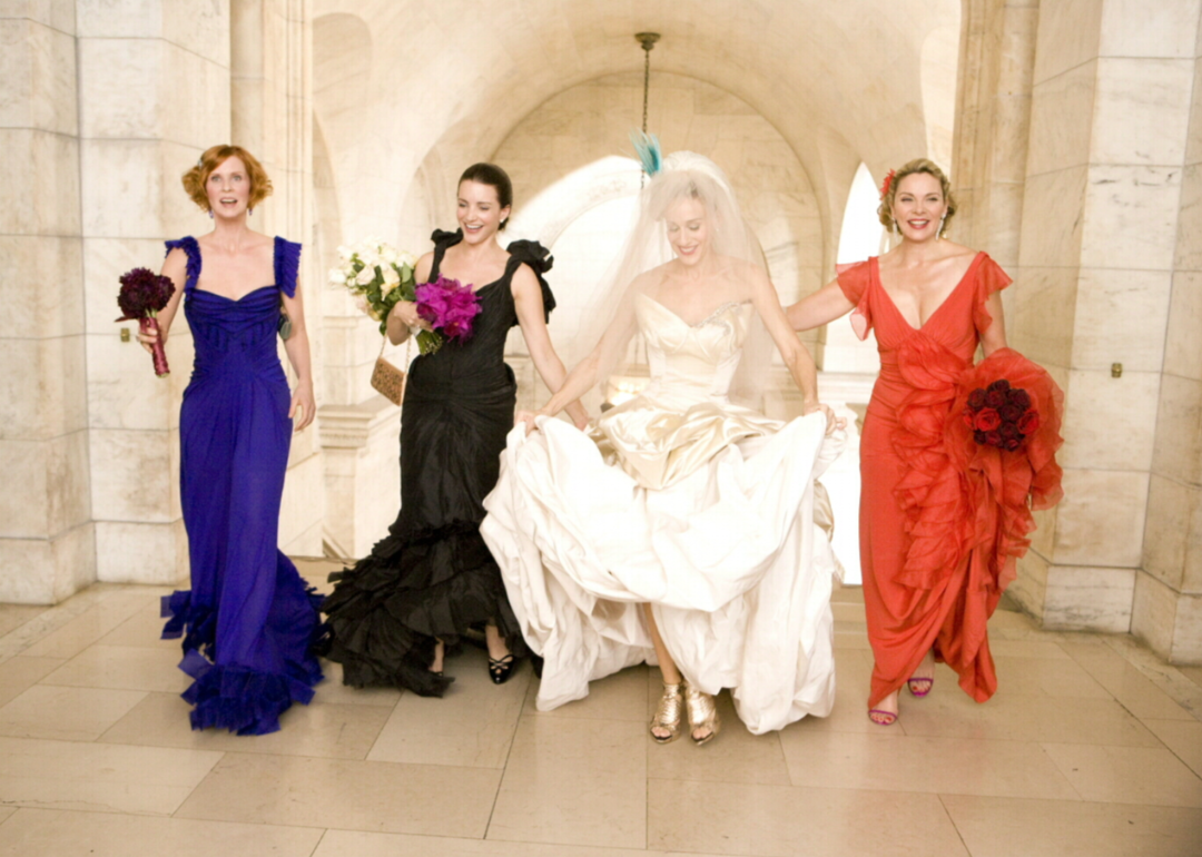 Kim Cattrall, Sarah Jessica Parker, Kristin Davis, and Cynthia Nixon in ‘Sex and the City.'