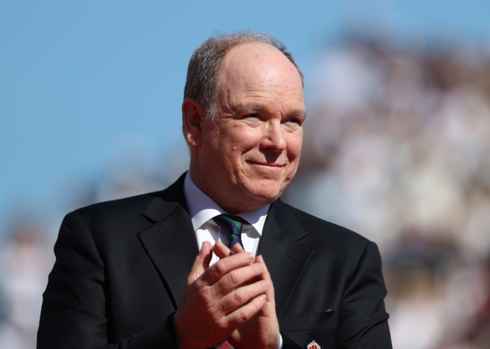 Prince Albert II attends sporting event