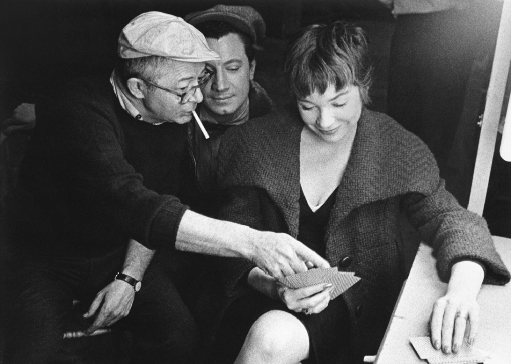 Shirley MacLaine and Billy Wilder on the set of ‘The Apartment’.