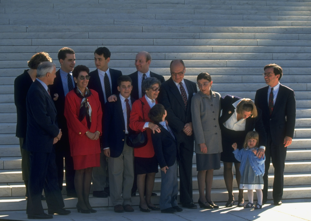 Supreme Court Justice Ruth Bader Ginsburg with family.