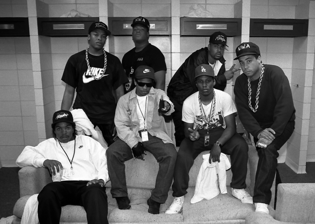 N.W.A. pose for a photo.