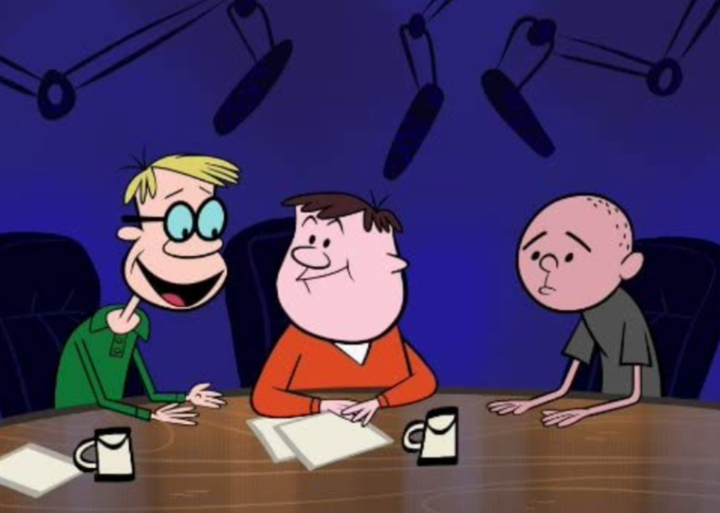 Animated still from 'The Ricky Gervais Show’