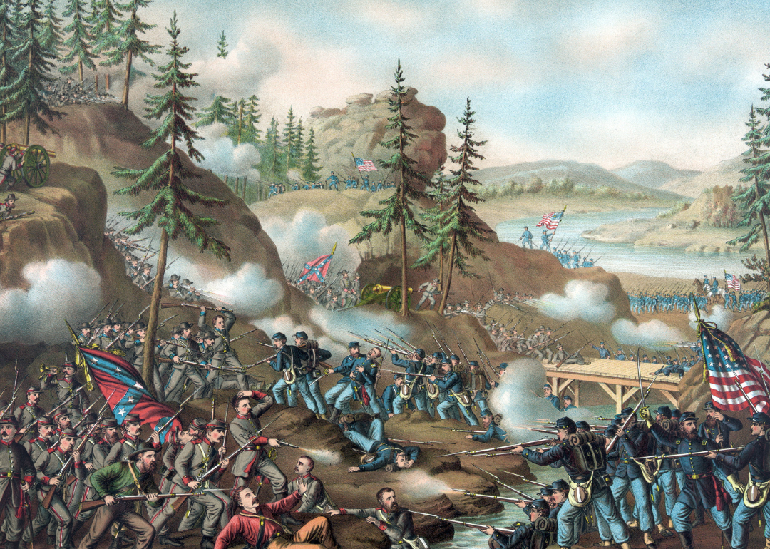 Illustration of the battle of Chattanooga.