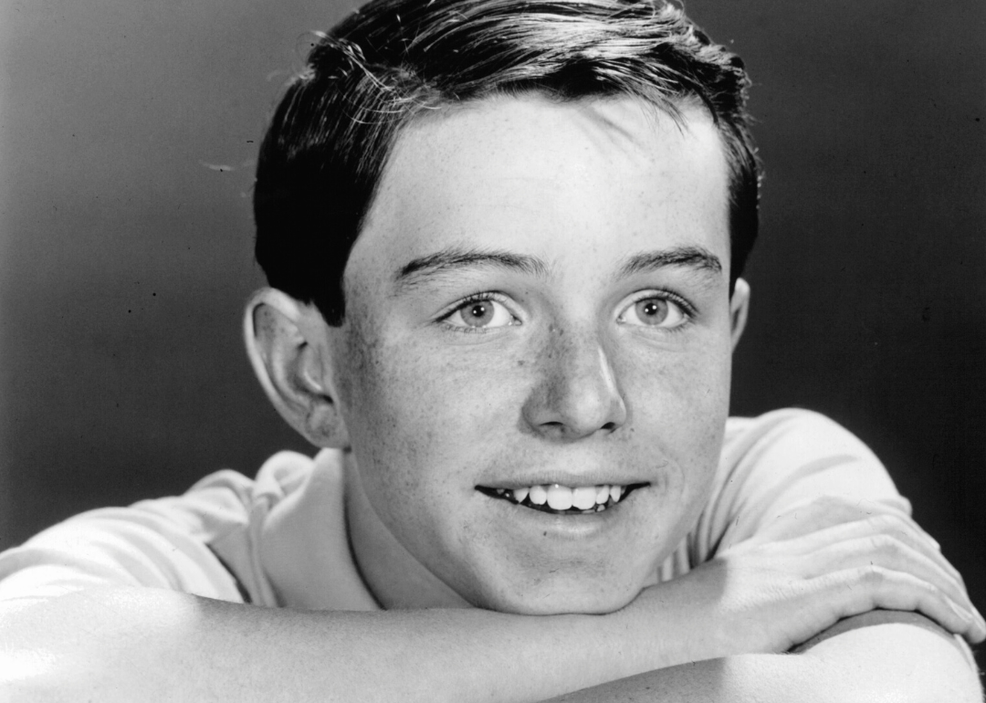 Studio portrait of actor Jerry Mathers.