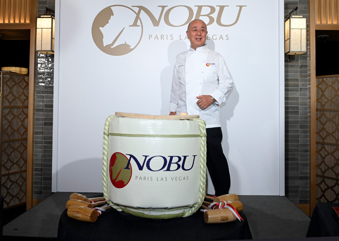 Nobu Matsuhisa attends the grand opening of Nobu at Paris Las Vegas.