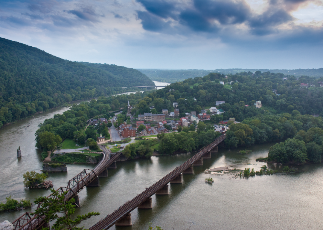 Summer clouds over Harpers Ferry.