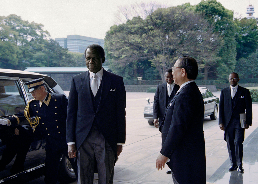 Ambassador Sidney Poitier in Japan.