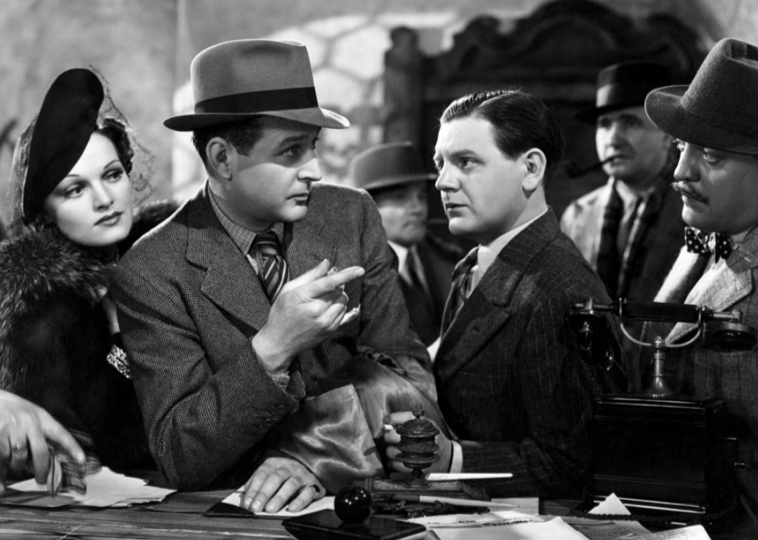 Actors in a film still from The Lady Vanishes.