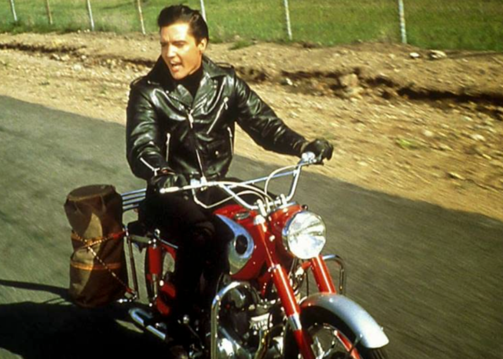 Elvis Presley in a scene from ‘Roustabout’