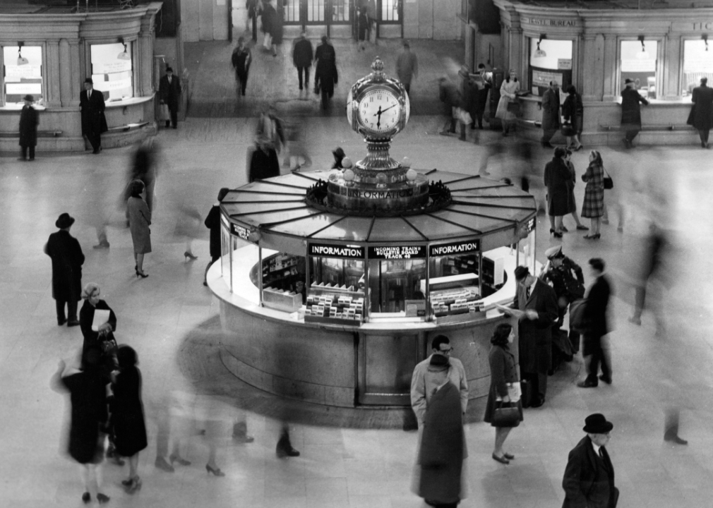Clock and information center in Grand Central Station