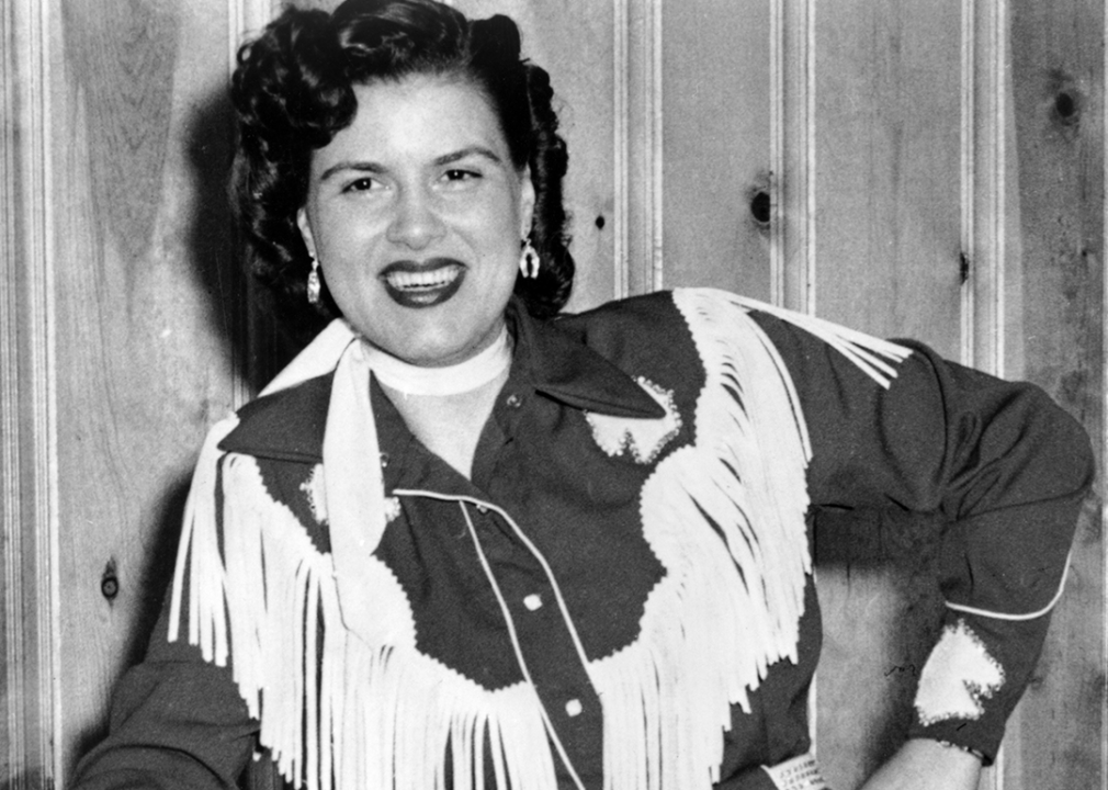 Patsy Cline poses for a portrait.