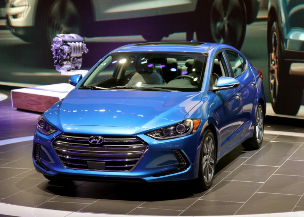 Hyundai Elantra at the LA Auto Show in 2015.