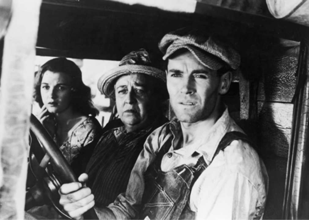 Henry Fonda, Jane Darwell and Dorris Bowden in a scene from "The Grapes of Wrath"