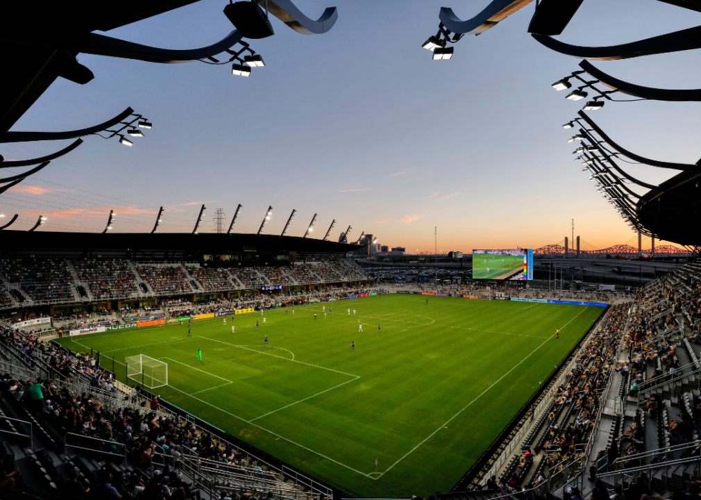 Interior of Lynn Family Stadium in Louisville, Kentucky