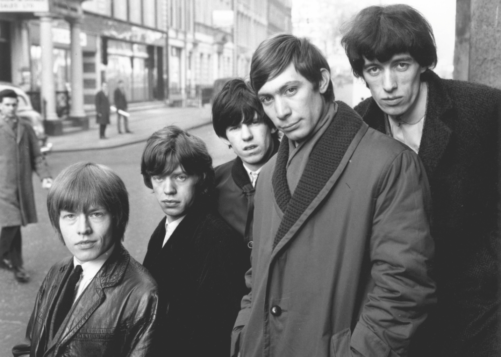 The Rolling Stones on a London street 
