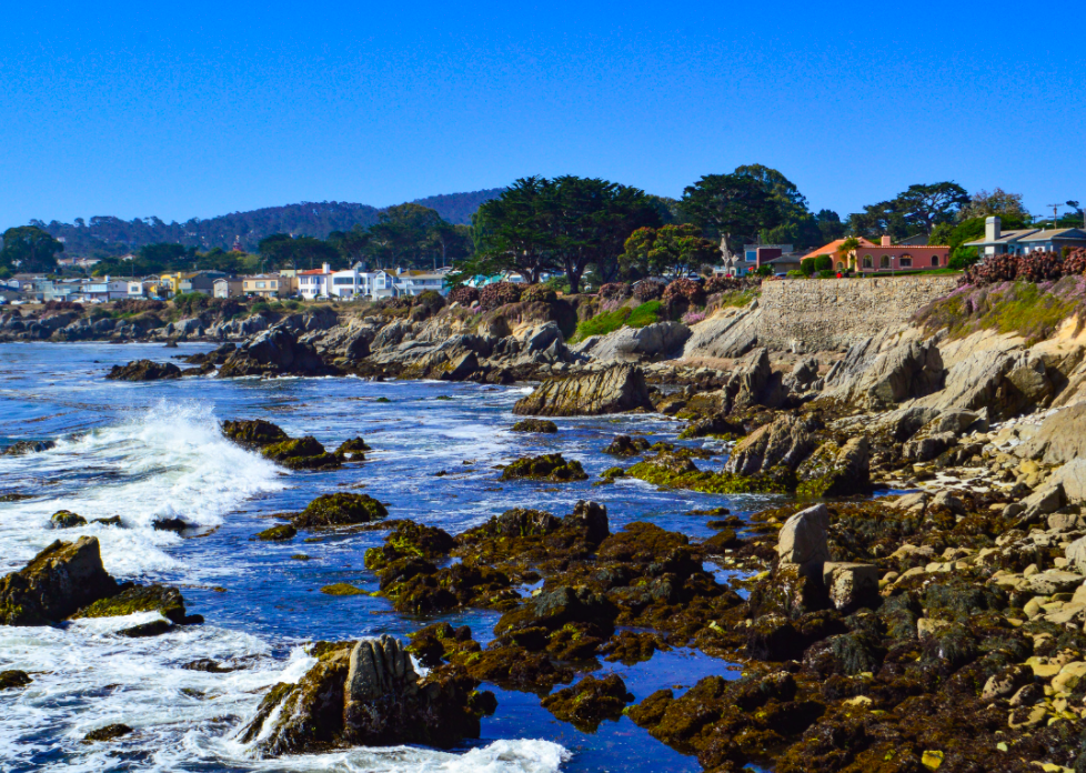 The coastline of Monterey, California