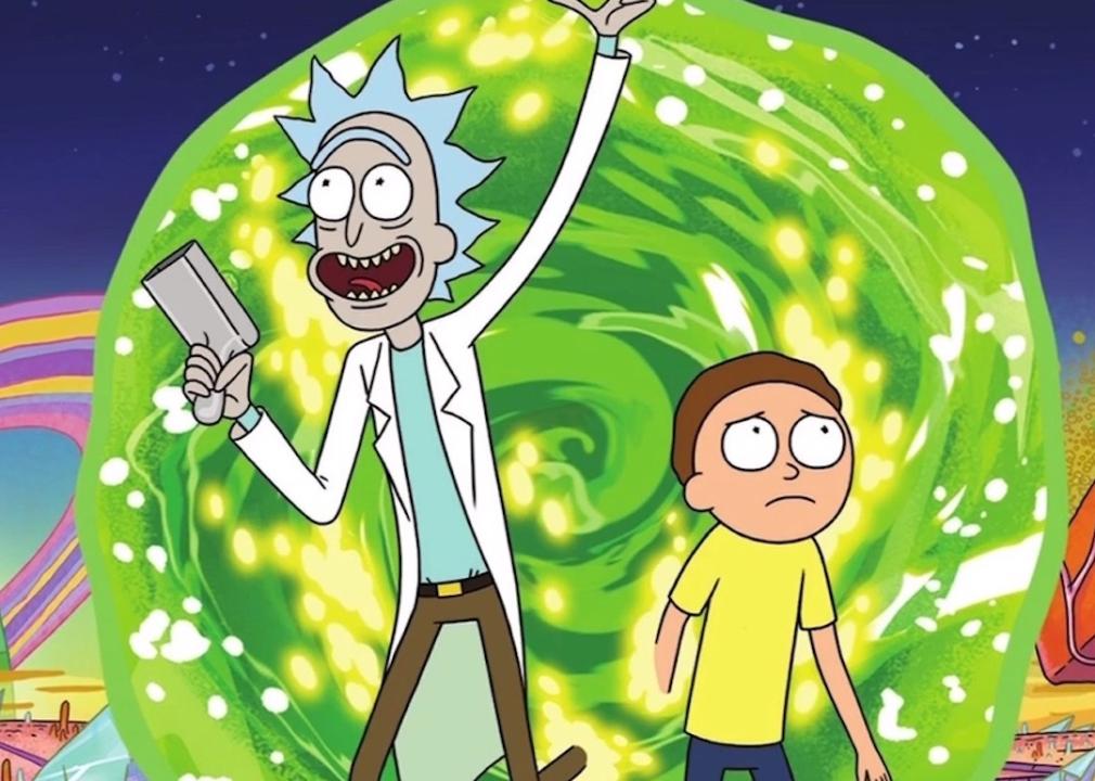 An animated still from ‘Rick and Morty’.