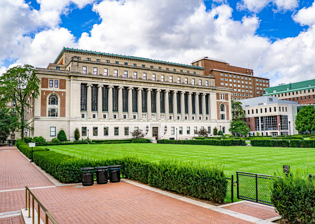 Exterior of Butler Library building at Columbia University