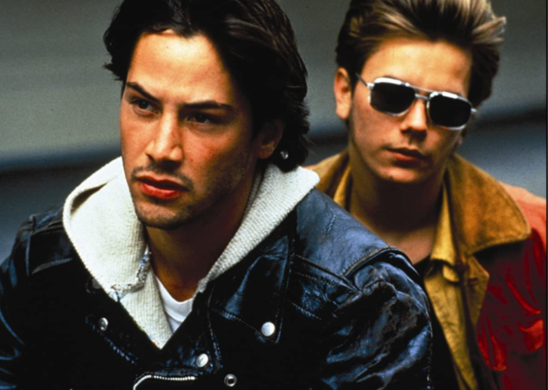 Keanu Reeves and River Phoenix in "My Own Private Idaho"