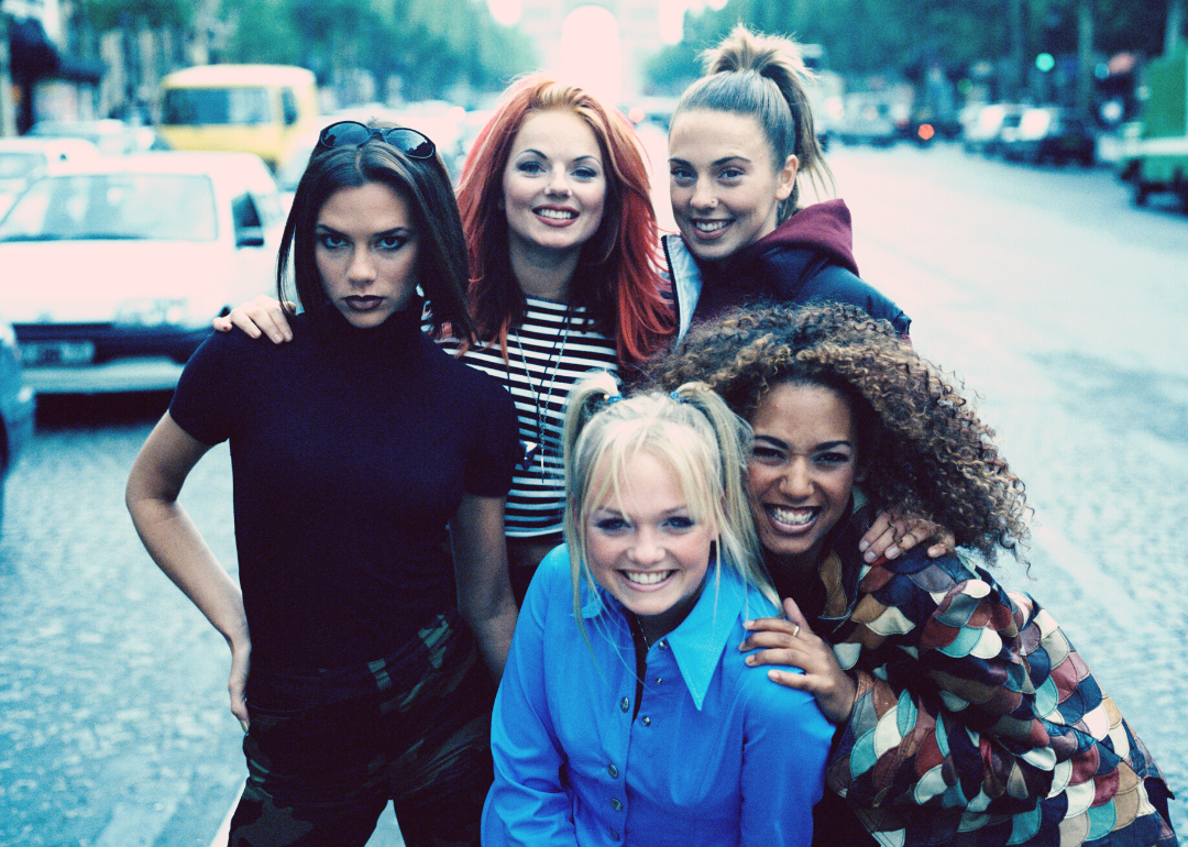 The Spice Girls pose in Paris