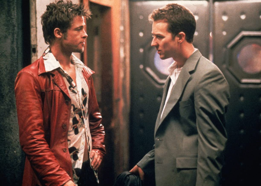 Brad Pitt and Edward Norton in "Fight Club."