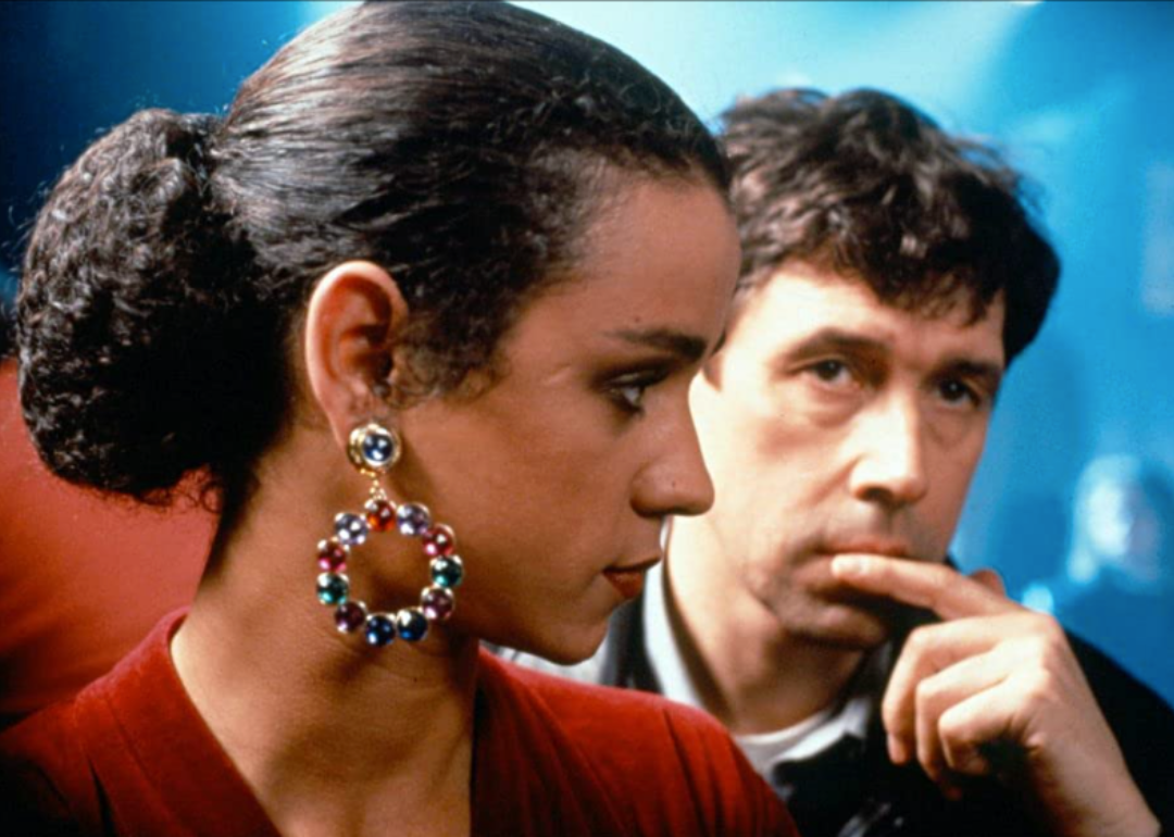 Jaye Davidson and Stephen Rea in "The Crying Game."