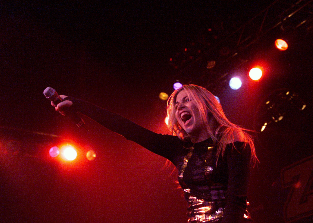 Willa Ford performing at the Z100 School Spirit Concert at the Vanderbilt Theater in Long Island, New York