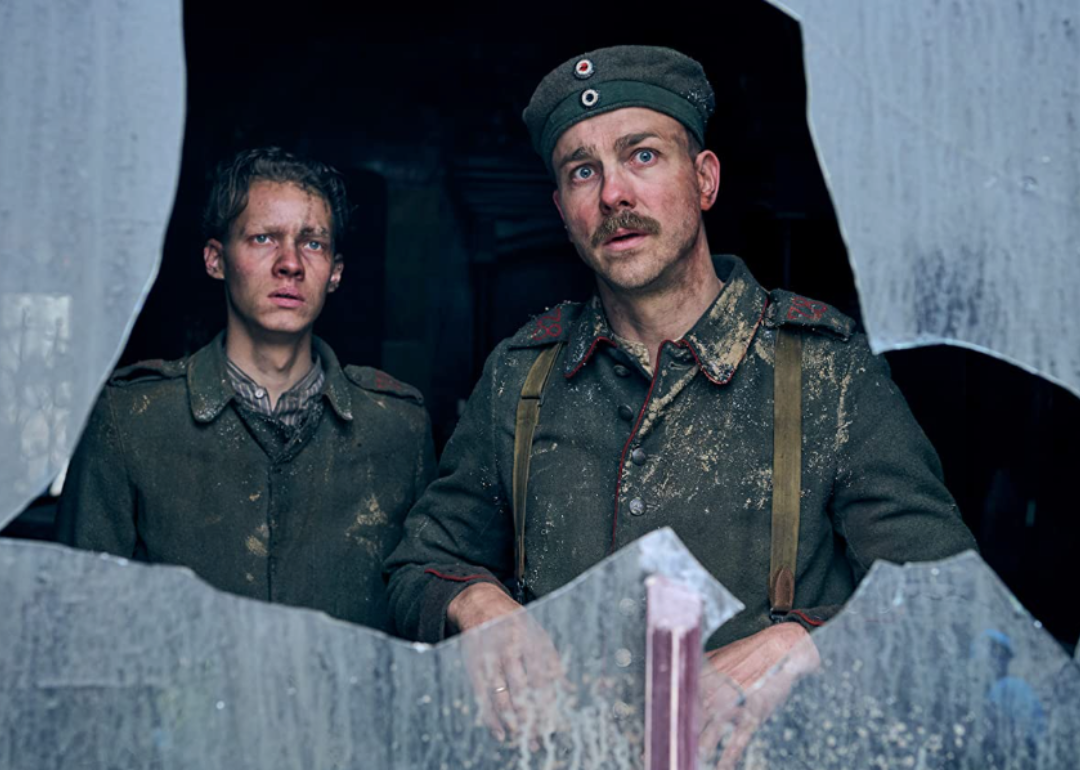 Felix Kammerer and Albrecht Schuch in "All Quiet on the Western Front."