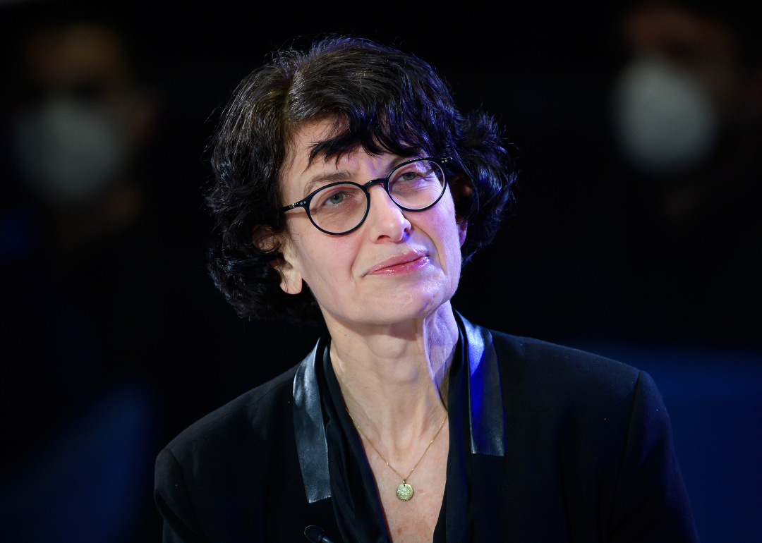 Image shows a close-up shot of German scientist Ozlem Tureci