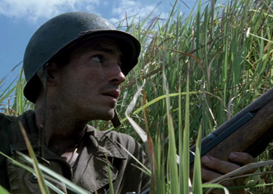 Jim Caviezel in a scene from "The Thin Red Line."