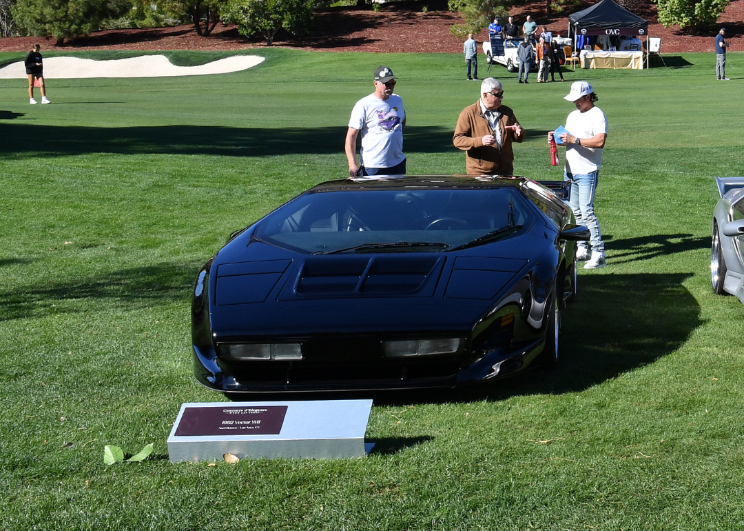 1992 Vector W8 displayed during the 2022 Las Vegas Concours d