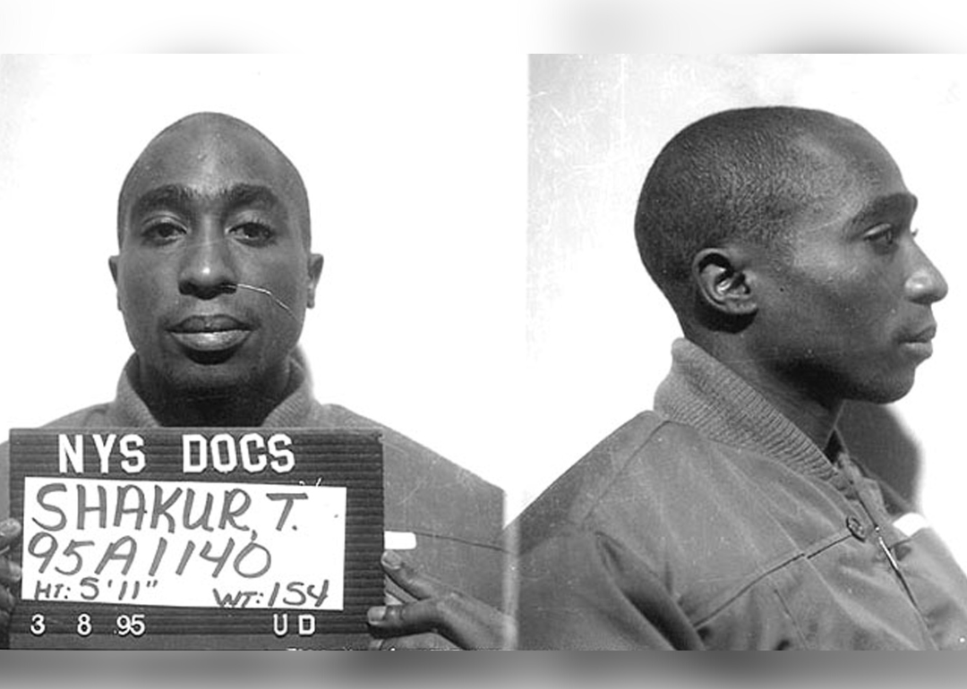 Tupac Shakur New York State Department of Corrections mug shot.