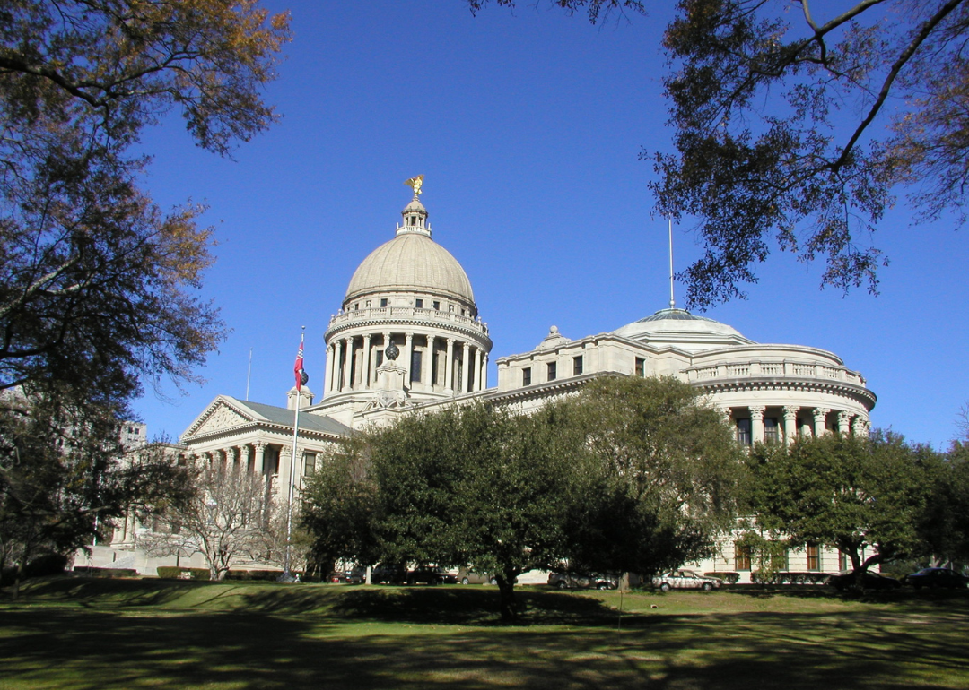 The Mississippi State Capitol building in Jackson.