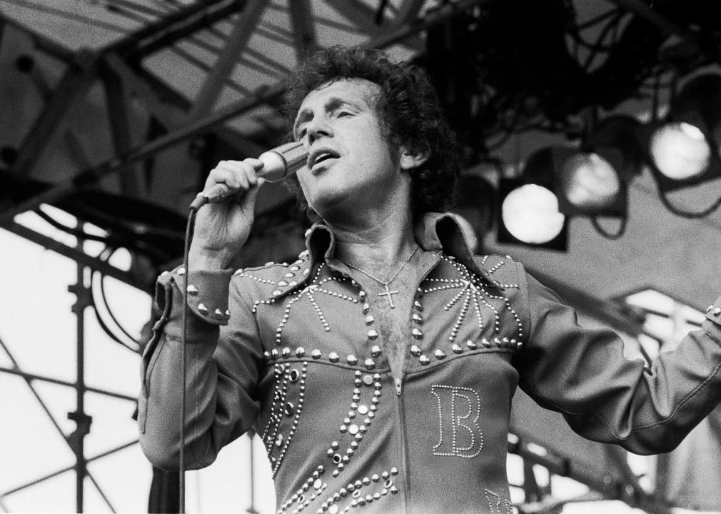 American singer Bobby Vinton performs on stage at Chicagofest.