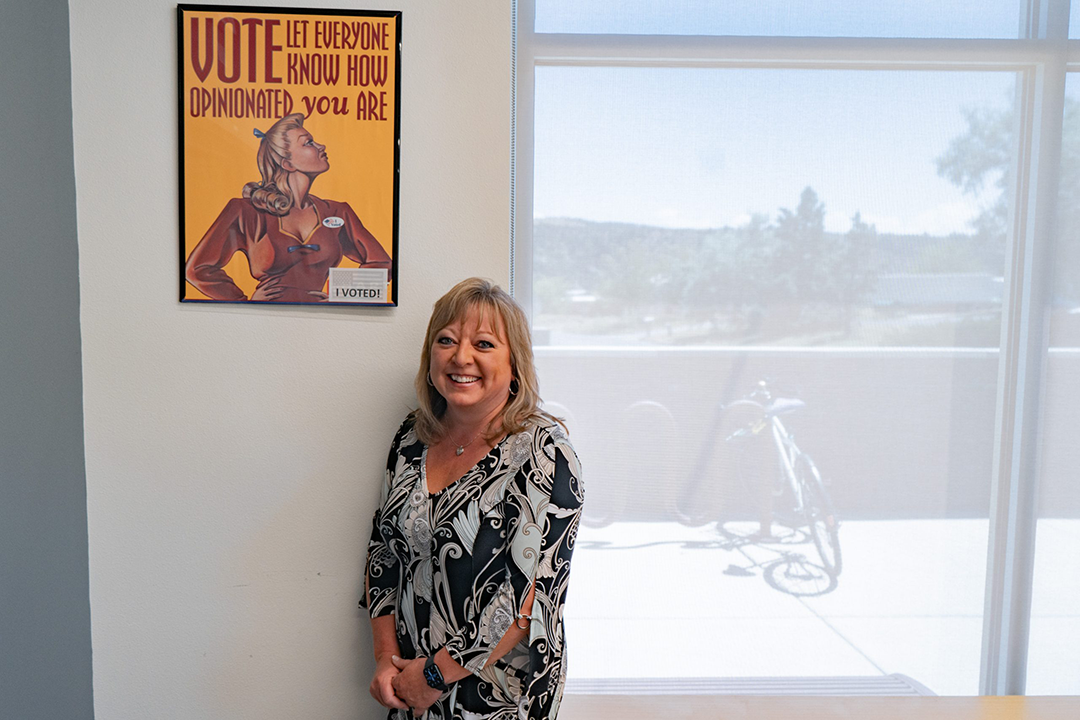 La Plata County Clerk Tiffany Lee in the county elections office on July 31, 2023