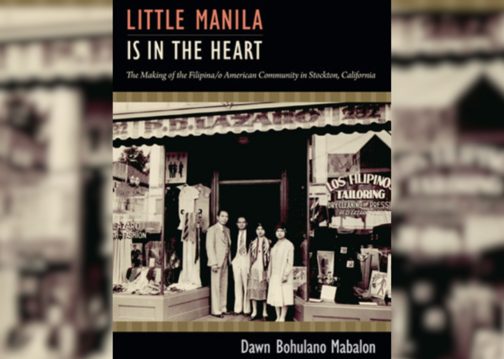 The book cover of "Little Manila is in the Heart: The Making of the Filipina/o American Community in Stockton, California."