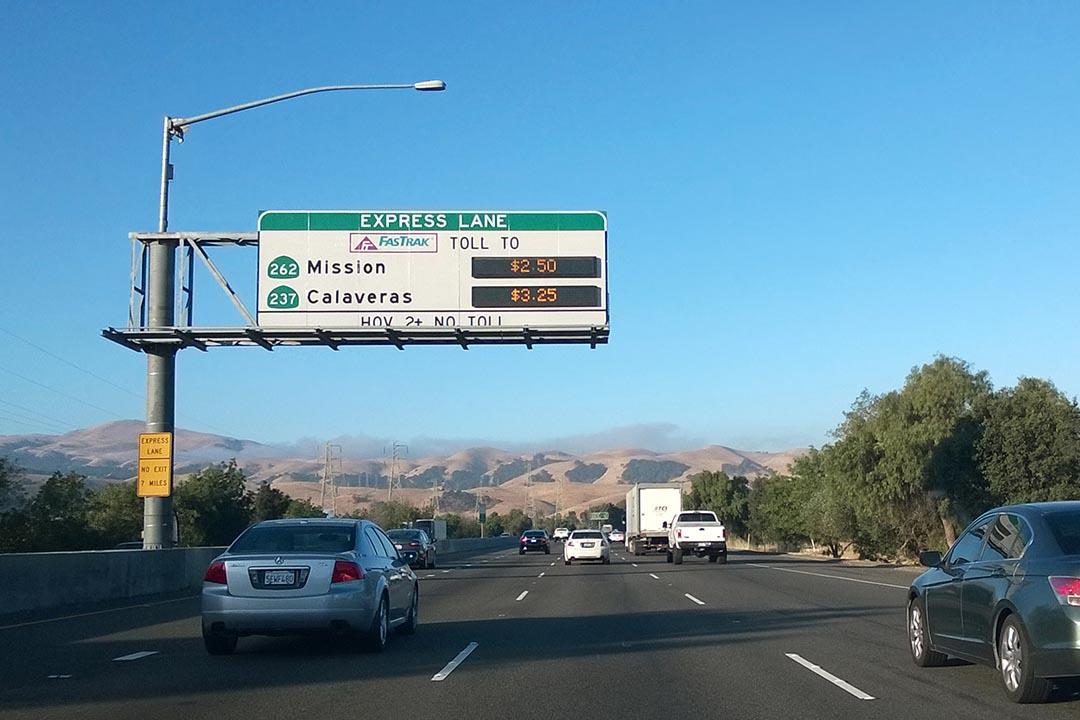 express lane drivers in the bay area pay tolls based on congestion
