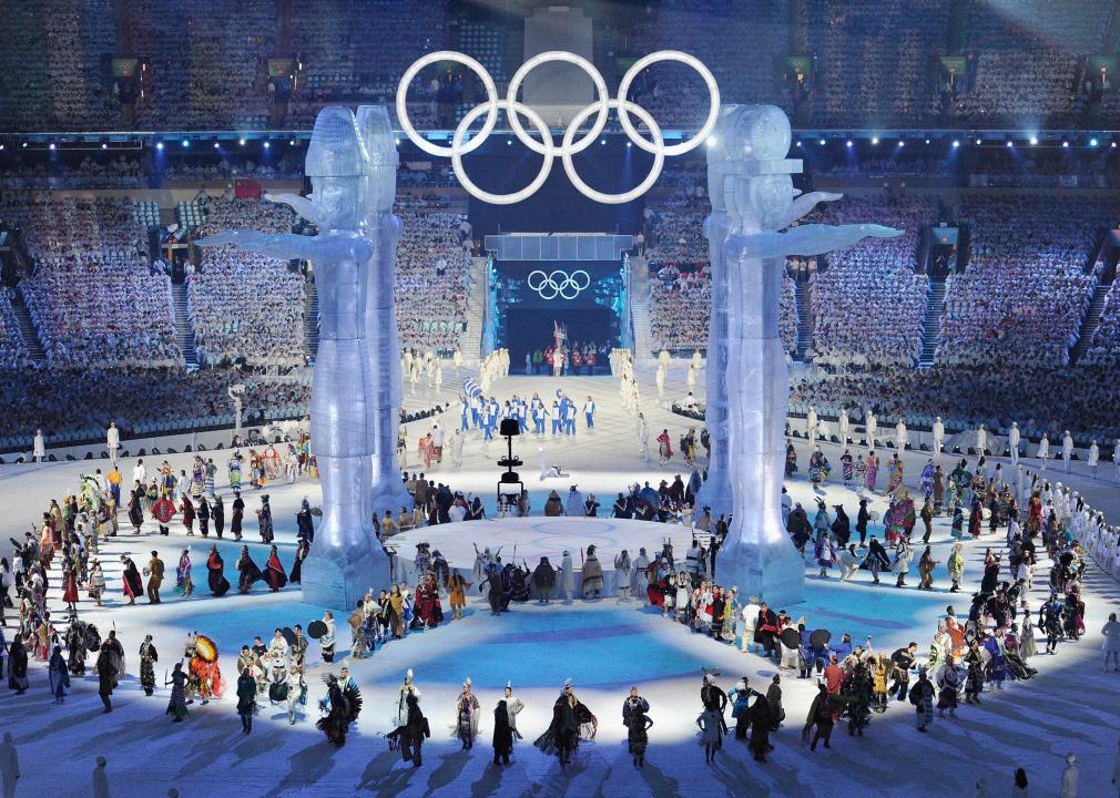 Opening ceremony of the 2010 Vancouver Winter Olympics.