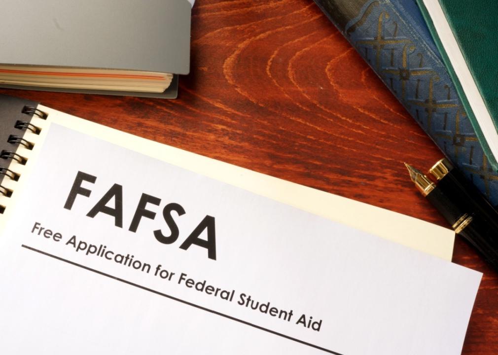 A free application for federal student aid.