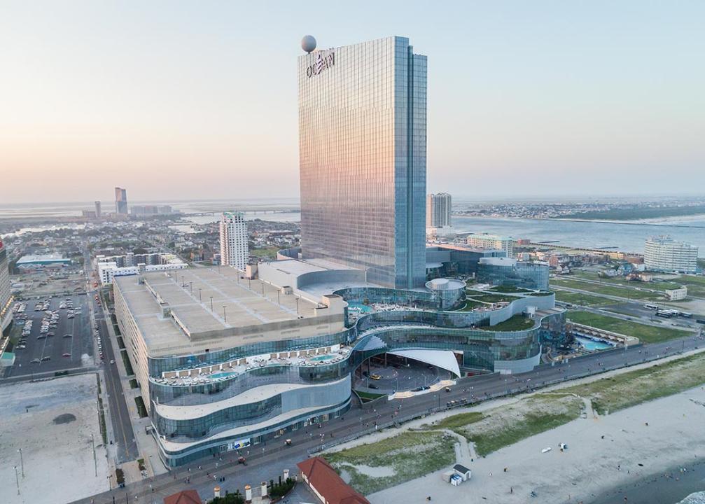 Aerial view of Ocean Resort Casino in Atlantic City.