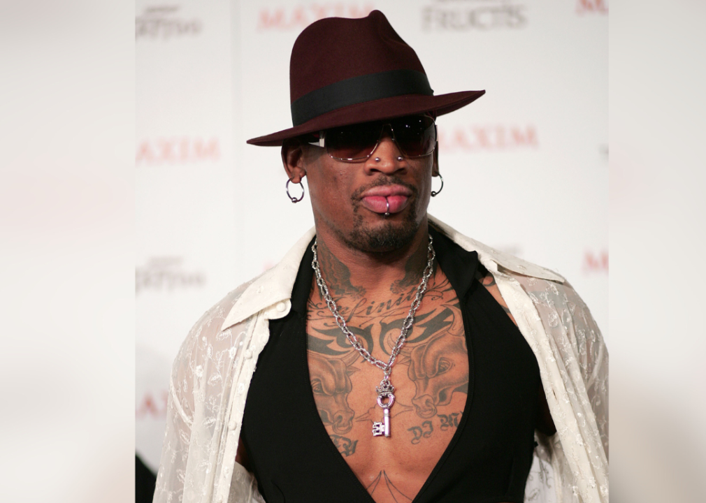 Dennis Rodman during Maxim Magazine's Hot 100 Arrivals in Hollywood.